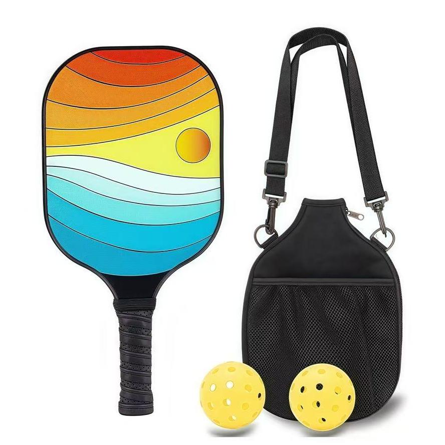 Premium Glass Fiber Pickleball Set with Single - Shoulder Bag 