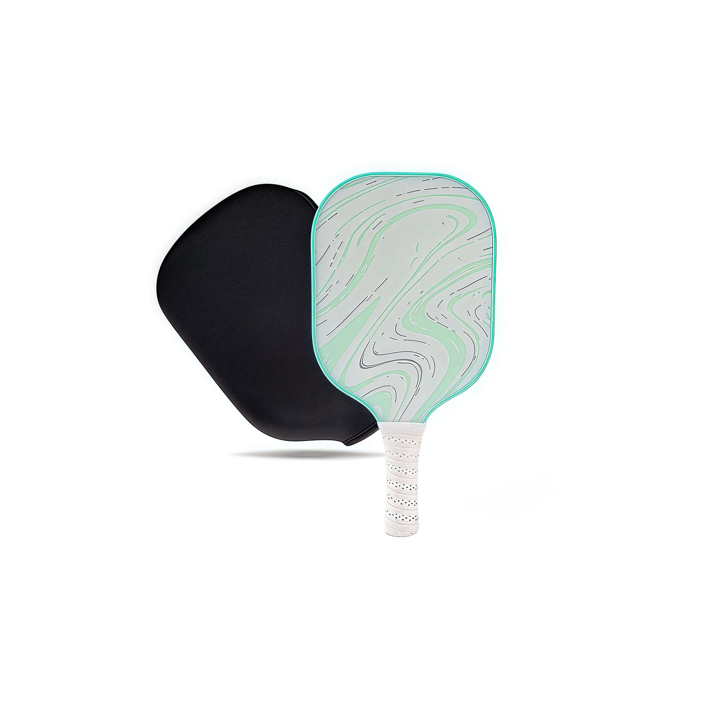Pickleball Paddles, Glass Fiber Pickleball Paddle with SBR racket cover bag
