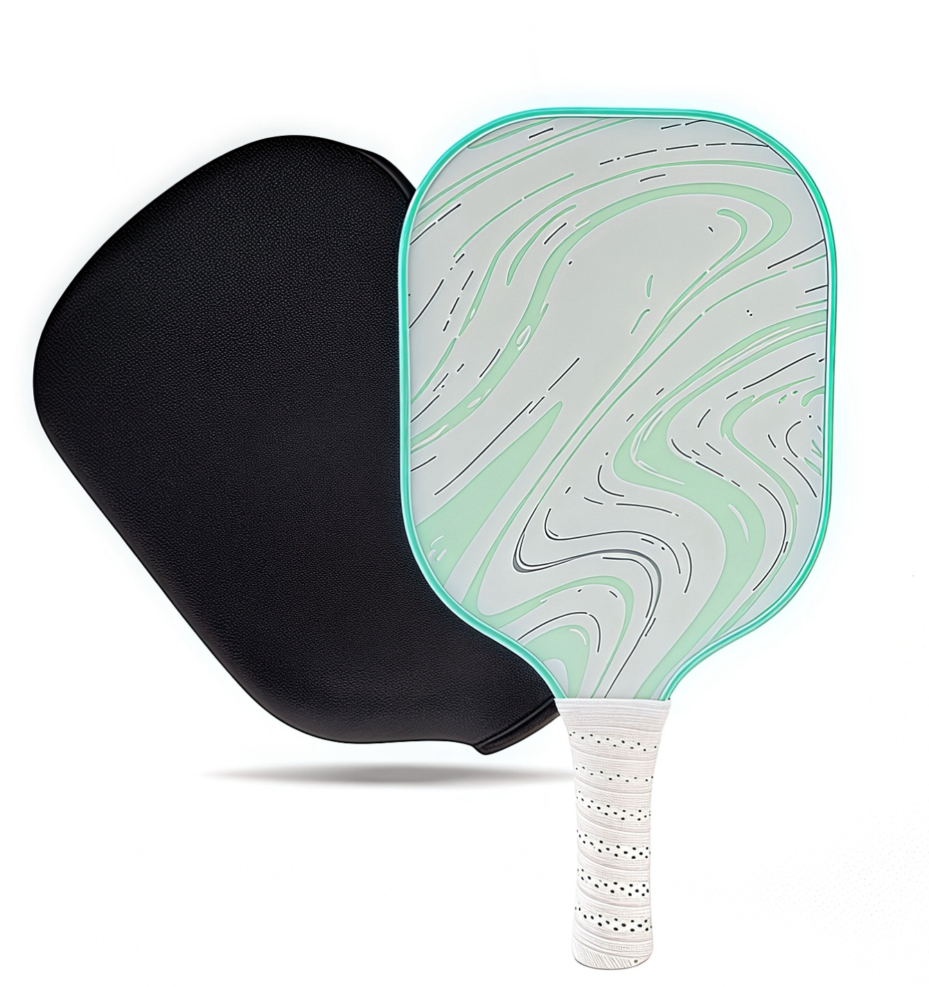 Pickleball Paddles, Glass Fiber Pickleball Paddle with SBR racket cover bag