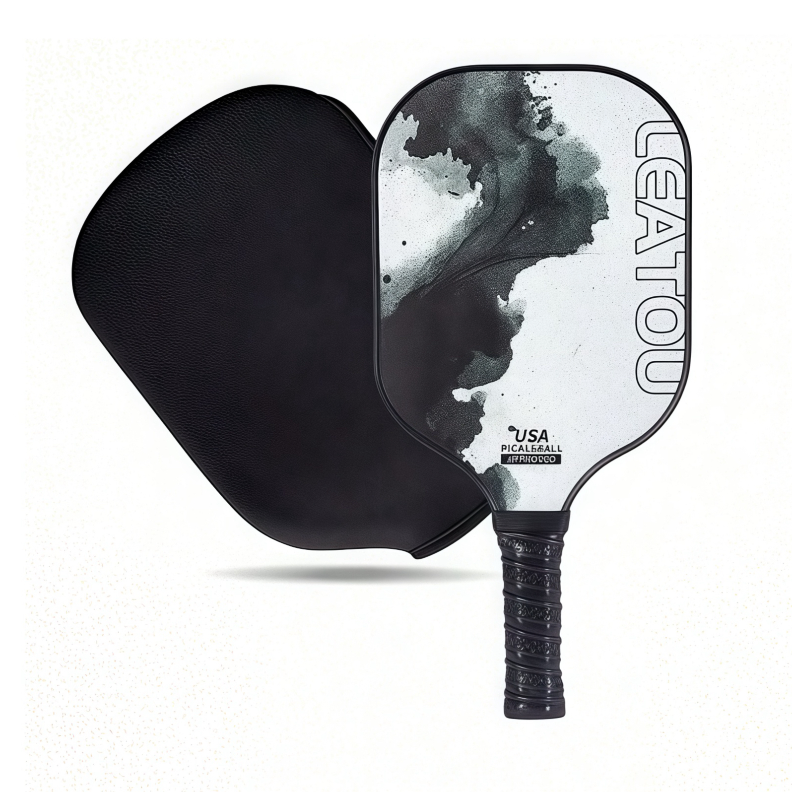 Pickleball Paddles, Carbon Fiber Pickleball Paddle with SBR racket cover bag