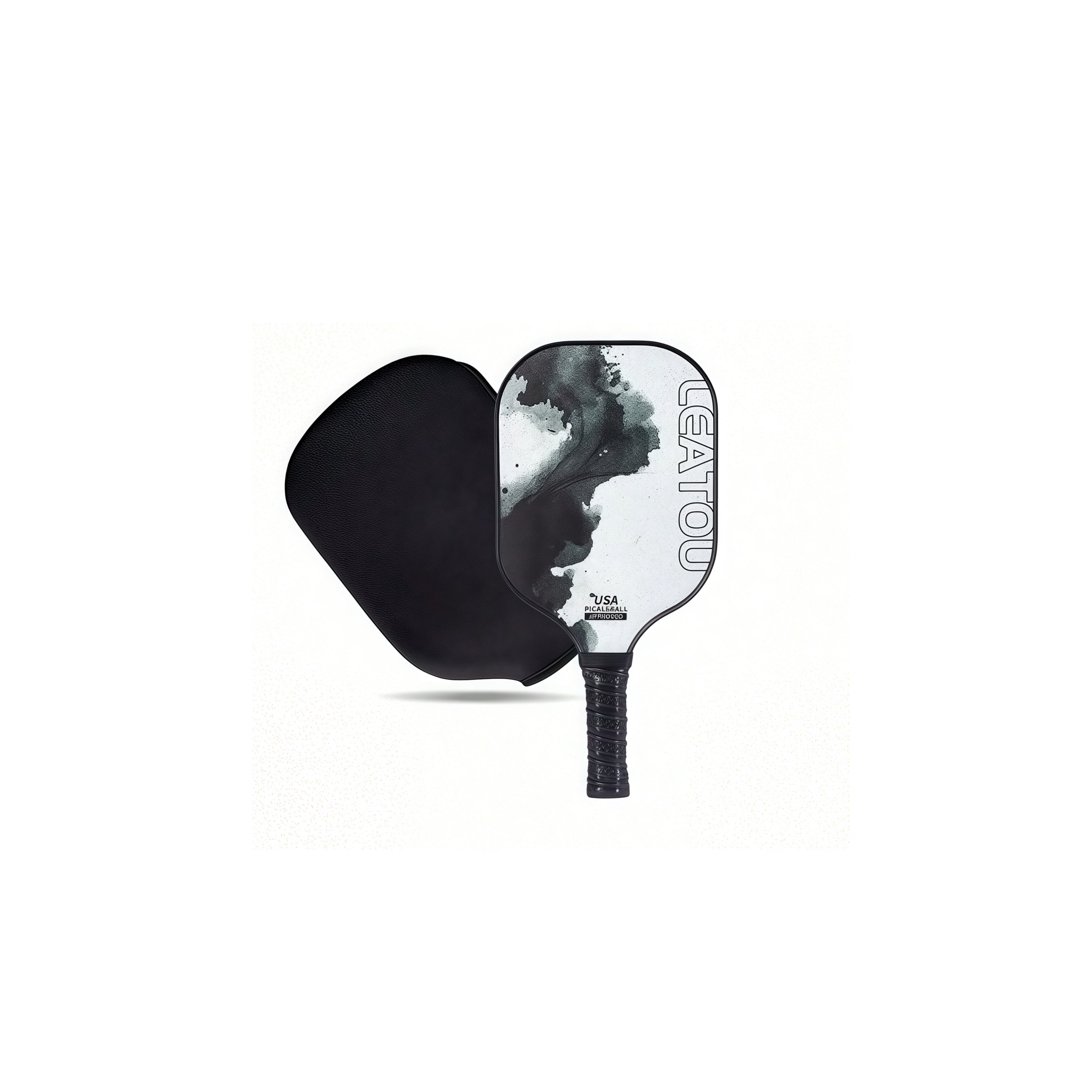 Pickleball Paddles, Carbon Fiber Pickleball Paddle with SBR racket cover bag