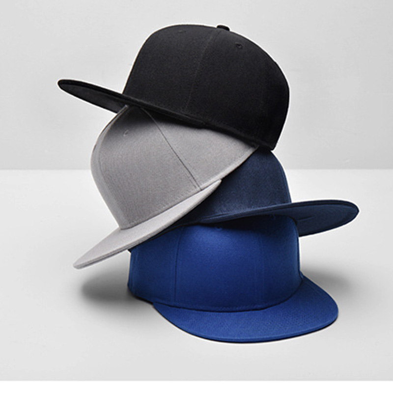 Structured 6 Panel Flat Bill Caps
