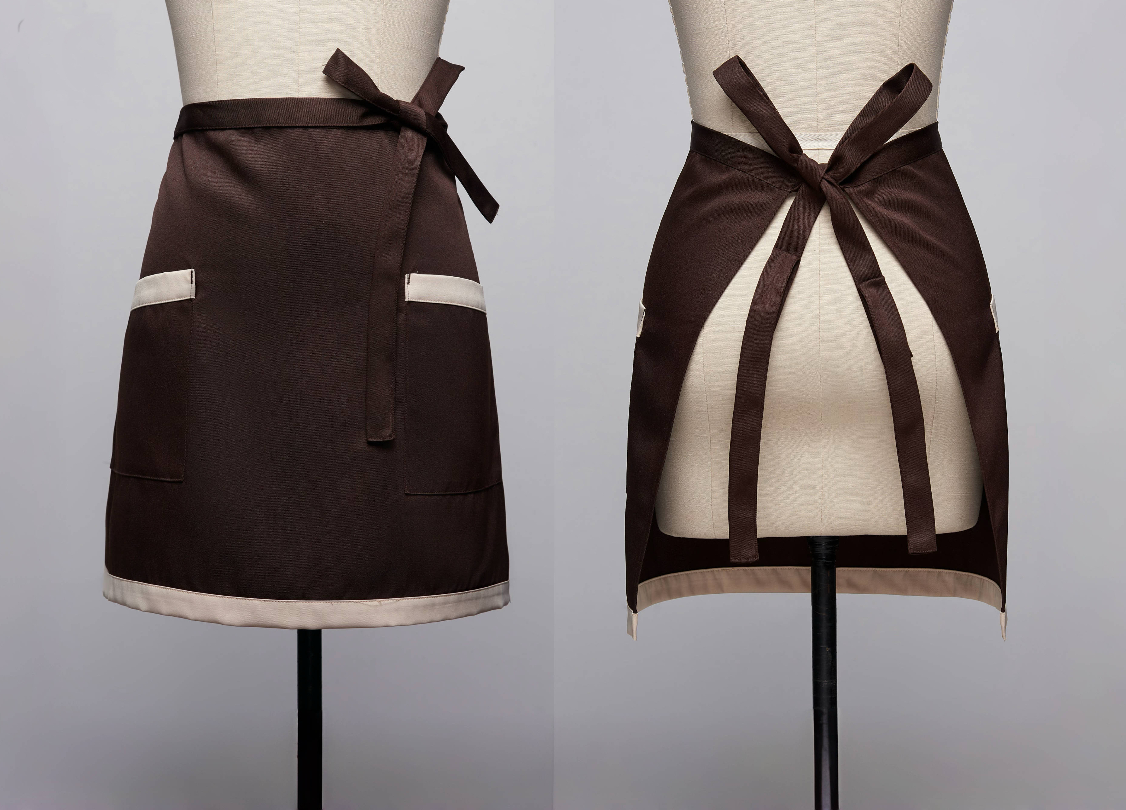 12 oz. Woven Waist Apron – Color Trim, 2 Pockets