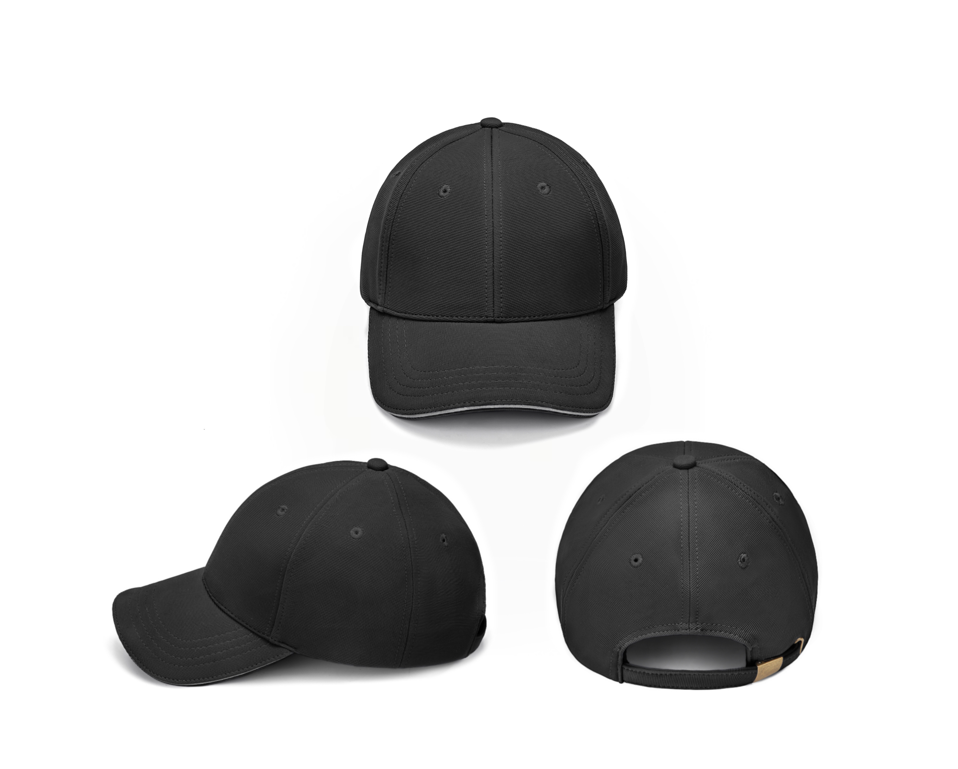 Canvas Structured 5 Panel Caps 
