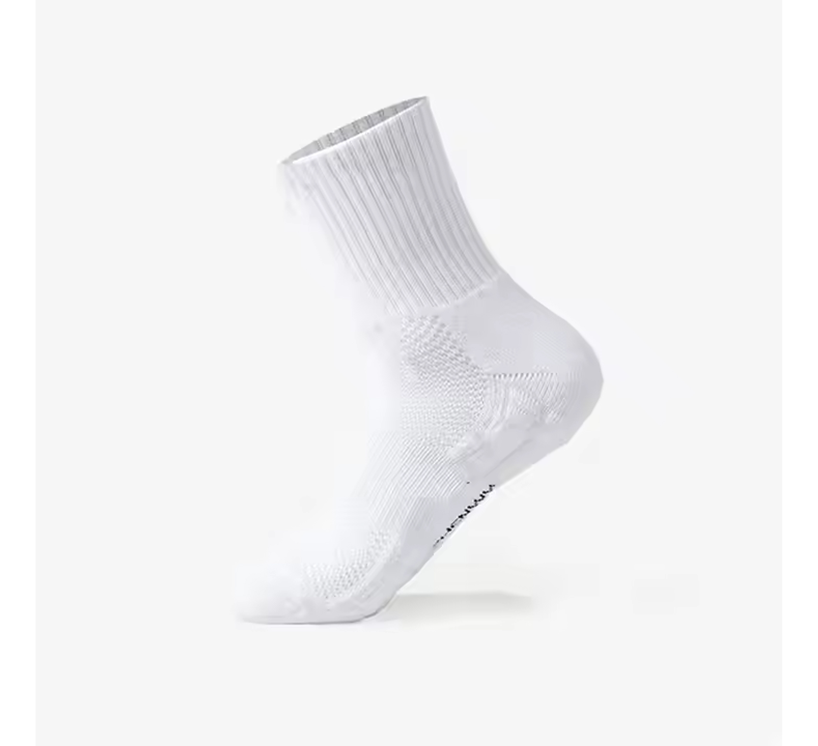 Cushioned mid cuff custom knit basketball socks