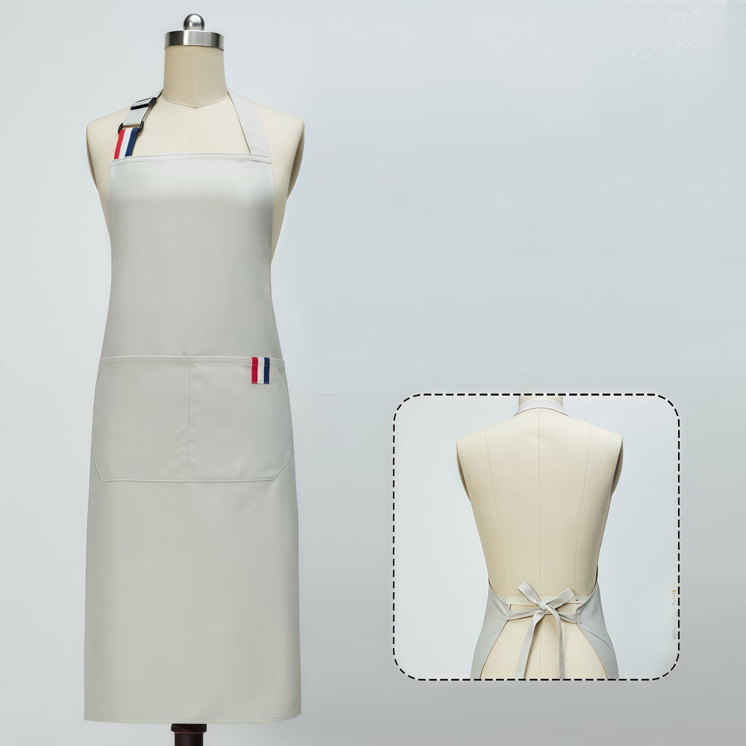  Kitchen Aprons w/ Adjustable Straps & 2 front pockets