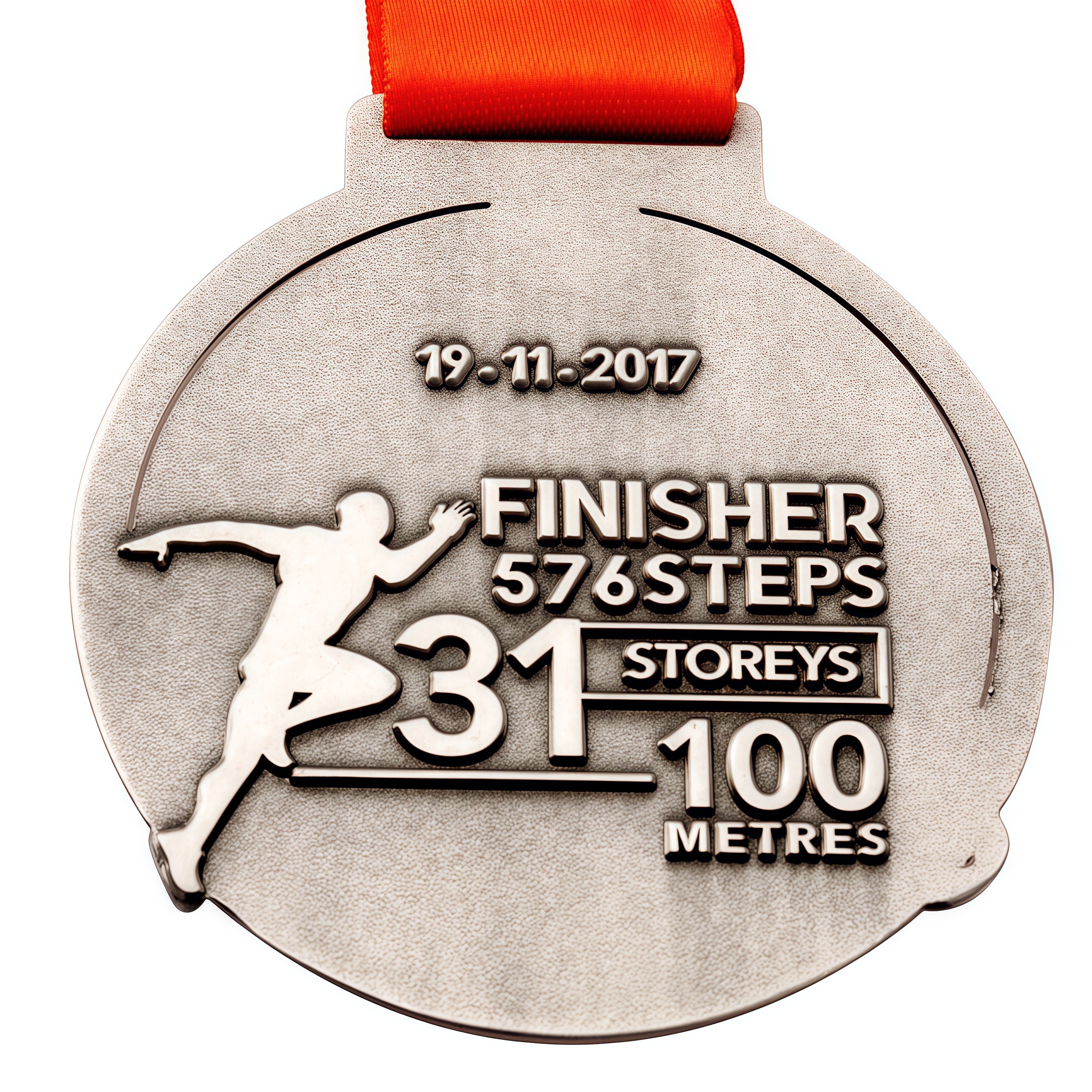 Zinc Alloy Medal -no color fill medal