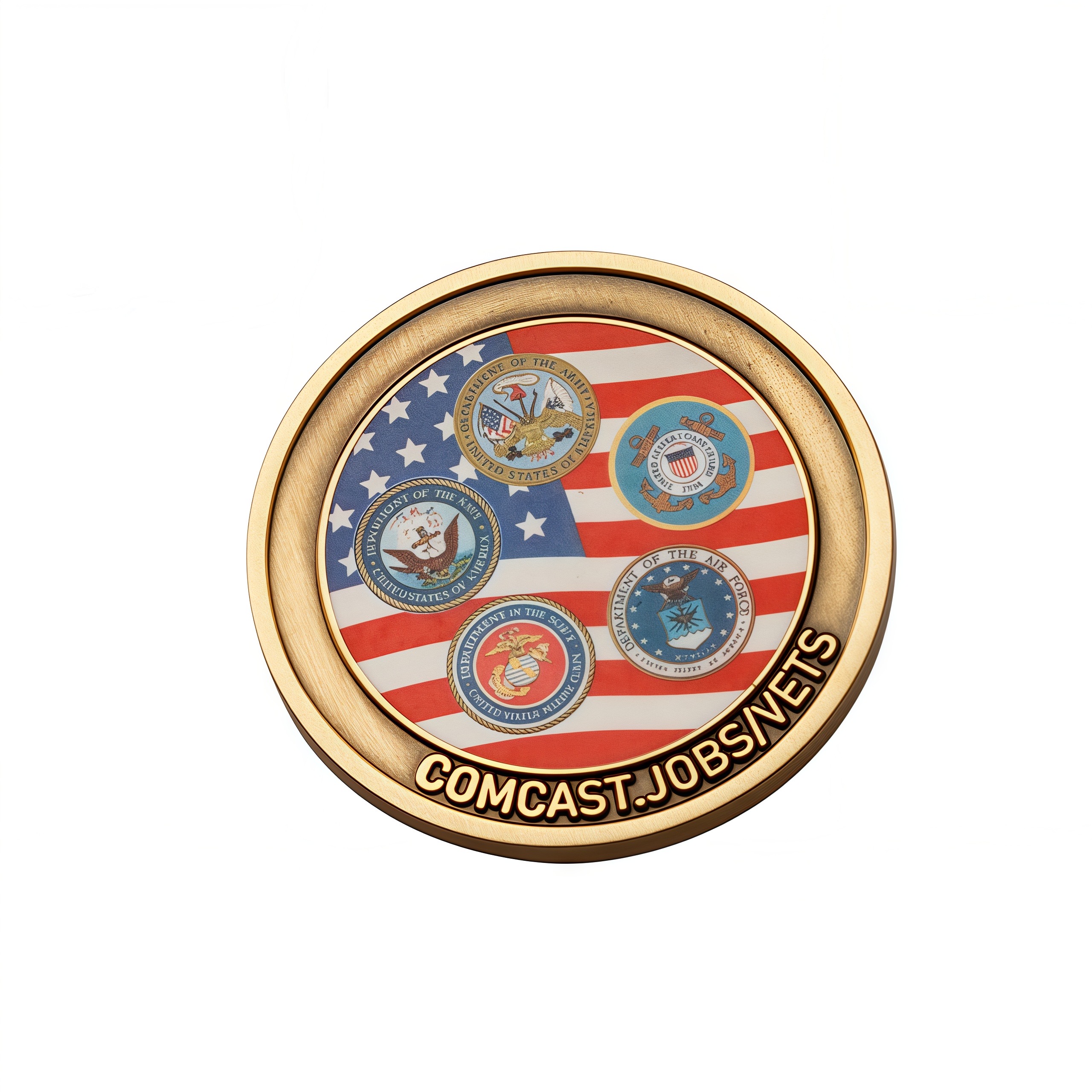 Antique Challenge Coin With Color