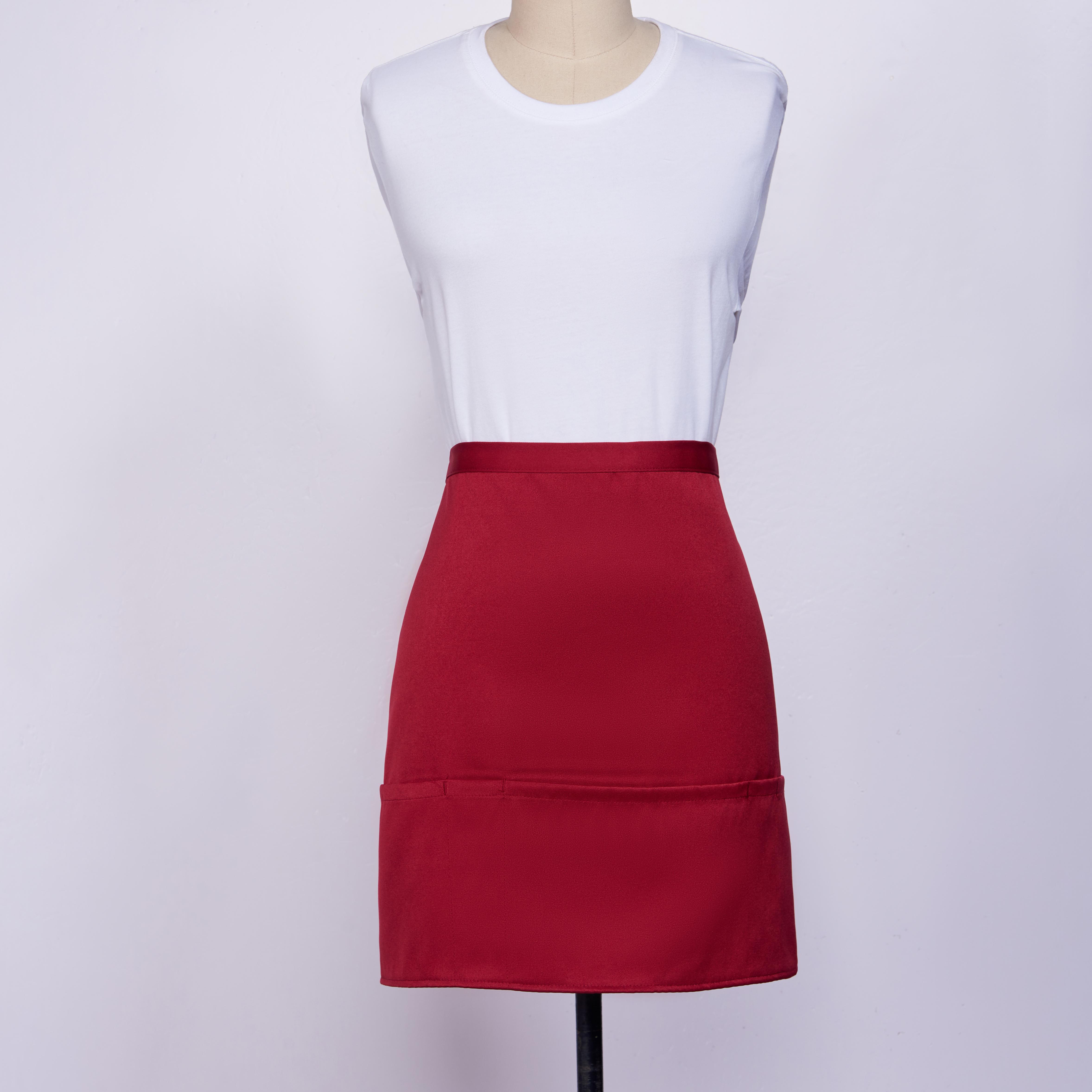 12 oz. Woven frock fabric Waist Apron w/ 2 side pockets